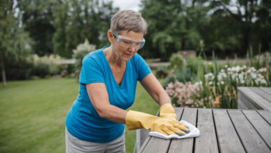 astuce de grand-mère pour nettoyer une terrasse en bois