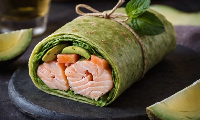 wrap saumon avocat