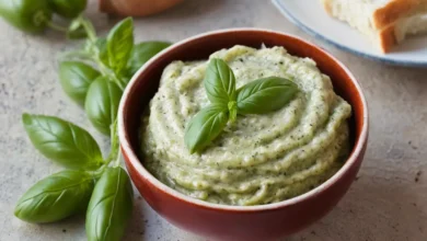 pesto de fanes de radis