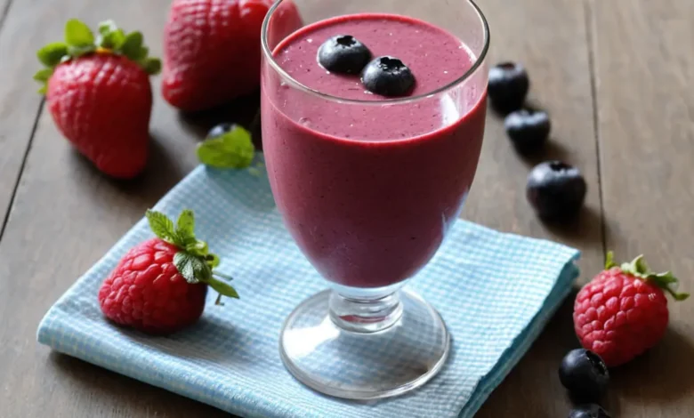 Smoothie aux Fruits Rouges